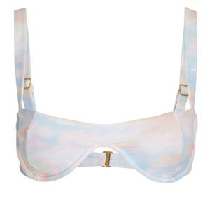 WeWoreWhat Tie Dye Sorrento Bikini Top XL